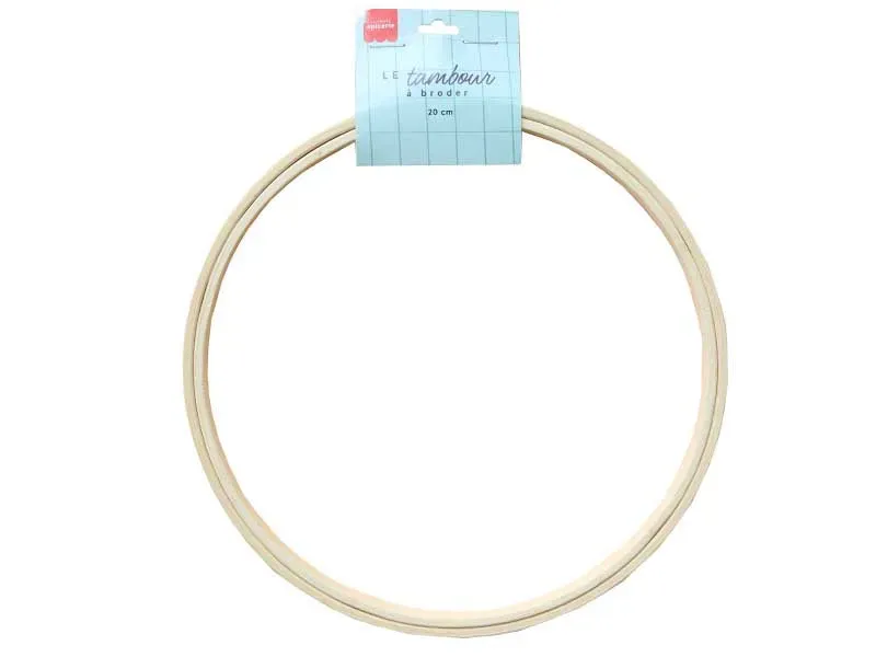 La Petite Epicerie Borduurring beige 20 cm kunststof
