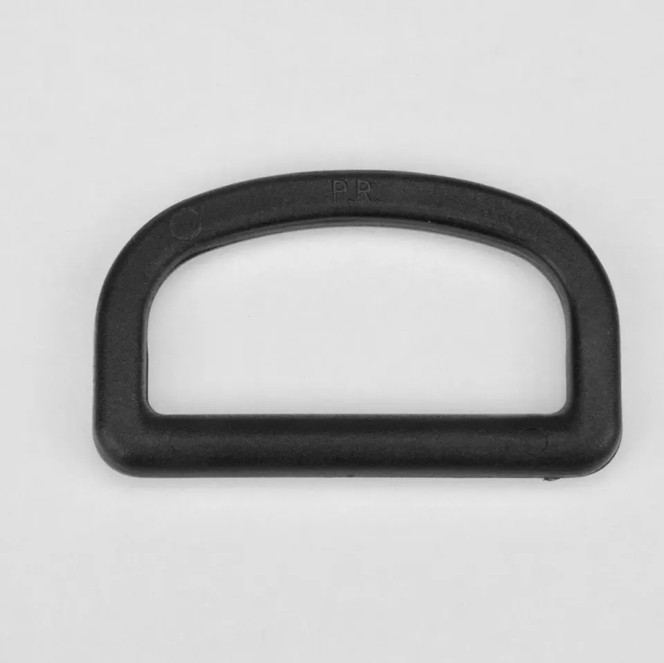 Leather House D-ring 40 mm zwart kunststof stevig