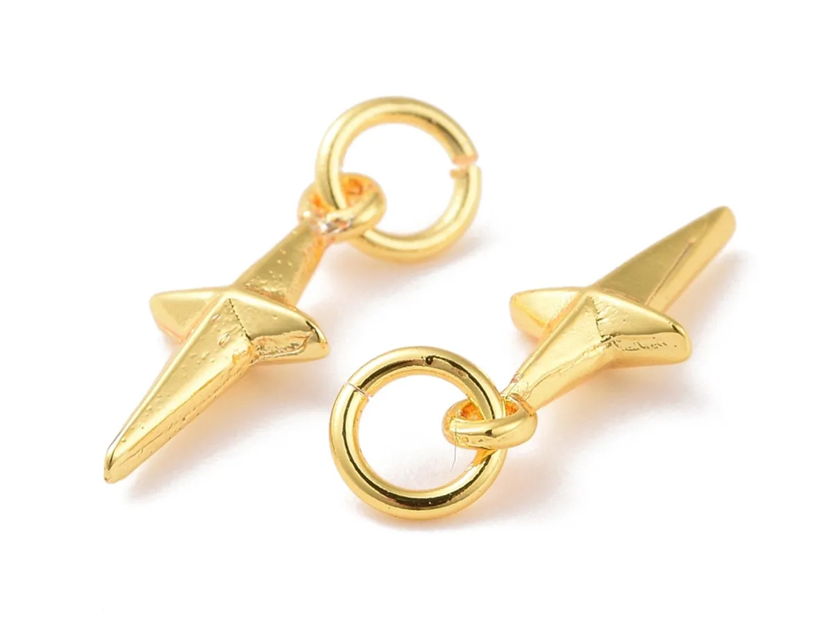 La Petite Epicerie ster bedel goud per stuk 14 mm