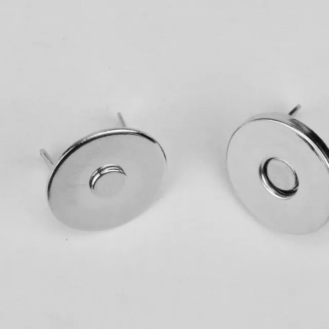 Leather House Magneet Silver 14 mm nikkel magneetsluiting