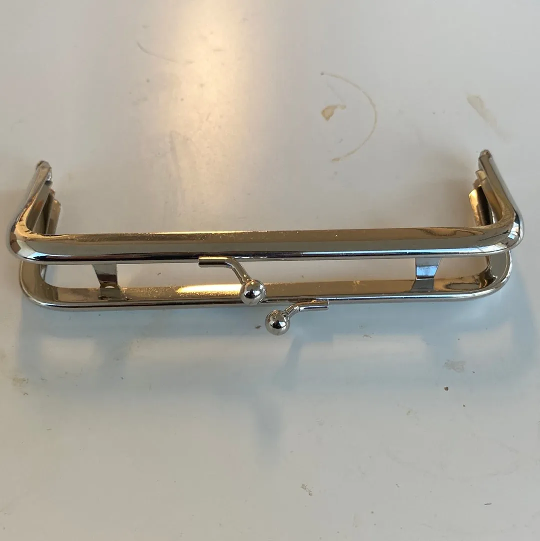 Leather House tasbeugel zilver 12 cm voor portemonnee