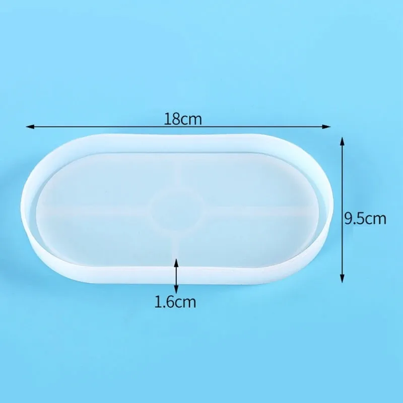 Bijounique Onderzetter ovaal siliconen mal 18 cm
