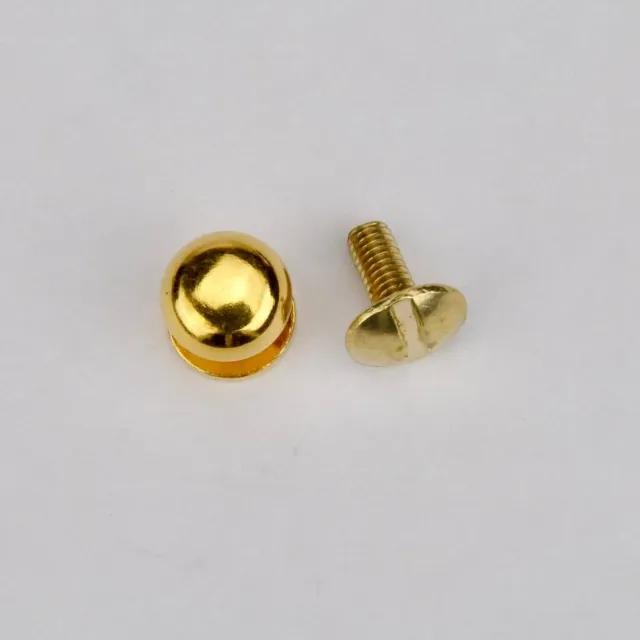 Leather House geweerknop goud 7,8 mm per stuk