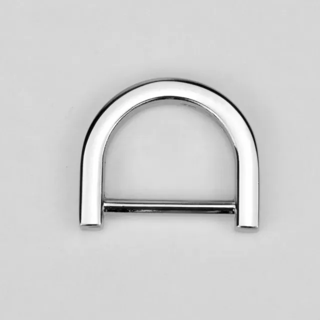 Leather House D-Ring Silver 20 mm D-ring nikkel