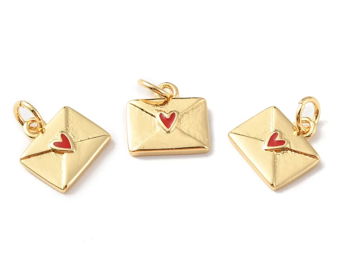 La Petite Epicerie bedel envelop rood goud per stuk