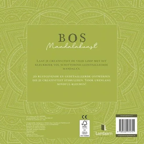 Mandalakunst Bos kleurboek mandala ontwerpen
