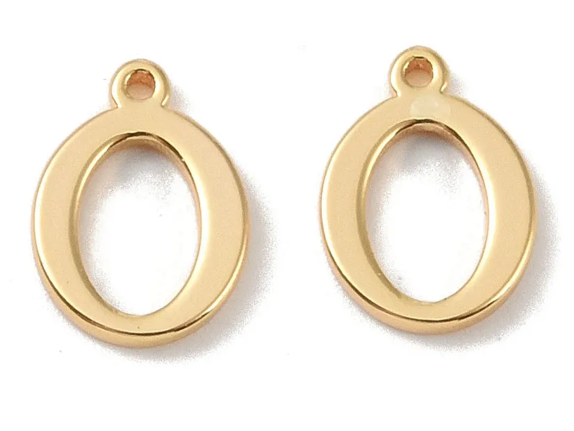 La Petite Epicerie bedel letter O goud 18K per stuk