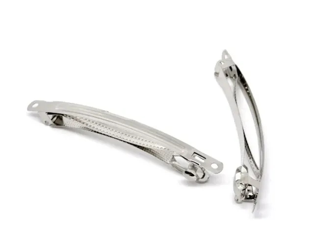 La Petite Epicerie haarspeld plat 10 cm zilver per stuk