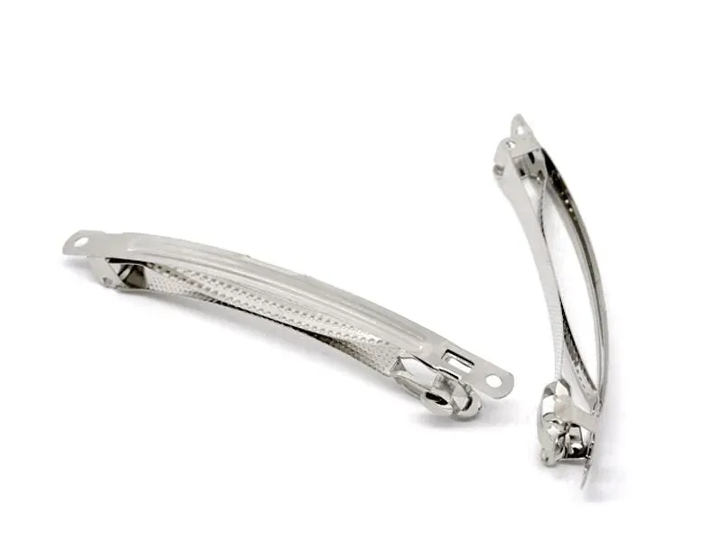 La Petite Epicerie haarspeld plat 10 cm zilver per stuk