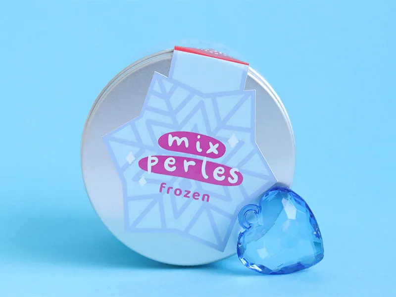 La Petite Epicerie Frozen kralenmix 80 gram blauw wit
