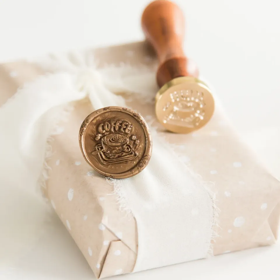 Jessy at Sea Coffee waxstempel 25 mm koffie
