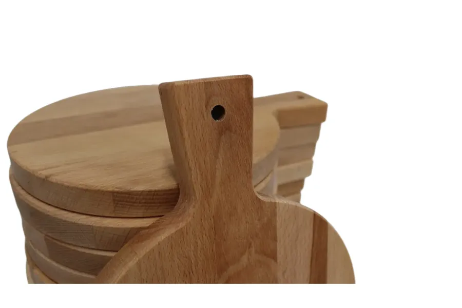 Astrid Brouwers Ronde snijplank met handvat plank 20,5 cm beuken