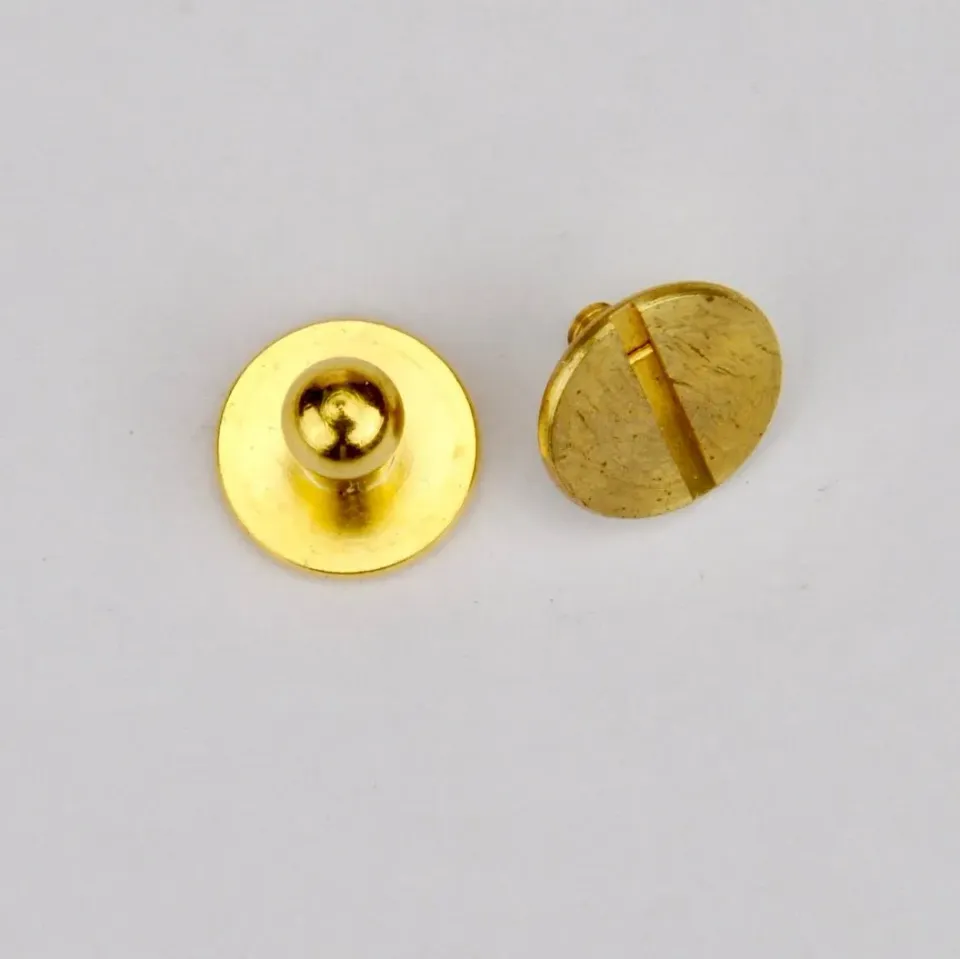 Leather House geweerknop goud 4,5 mm