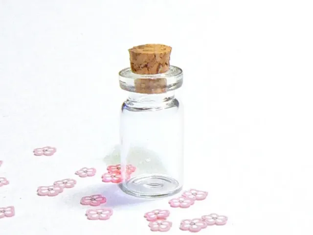 La Petite Epicerie glazen fiole 2,8 cm per stuk