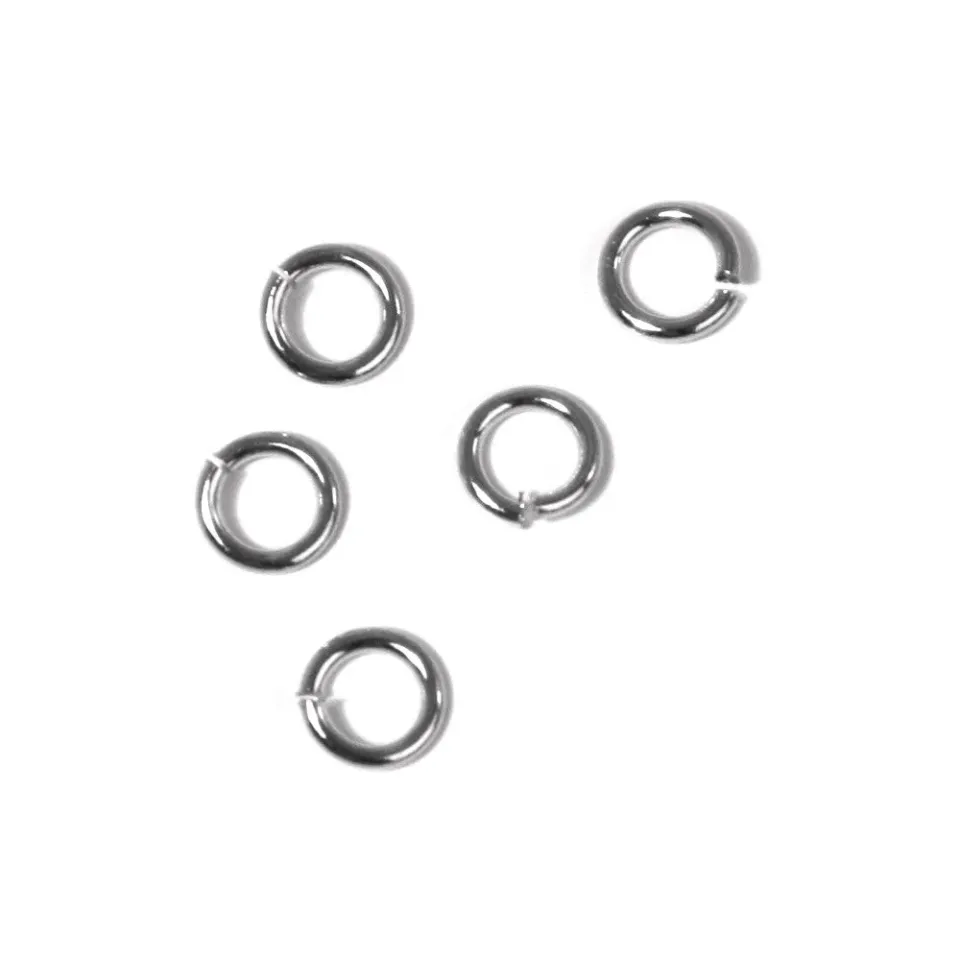Bijounique Ringetjes 4.6 mm Montageringen 20 stuks zilver