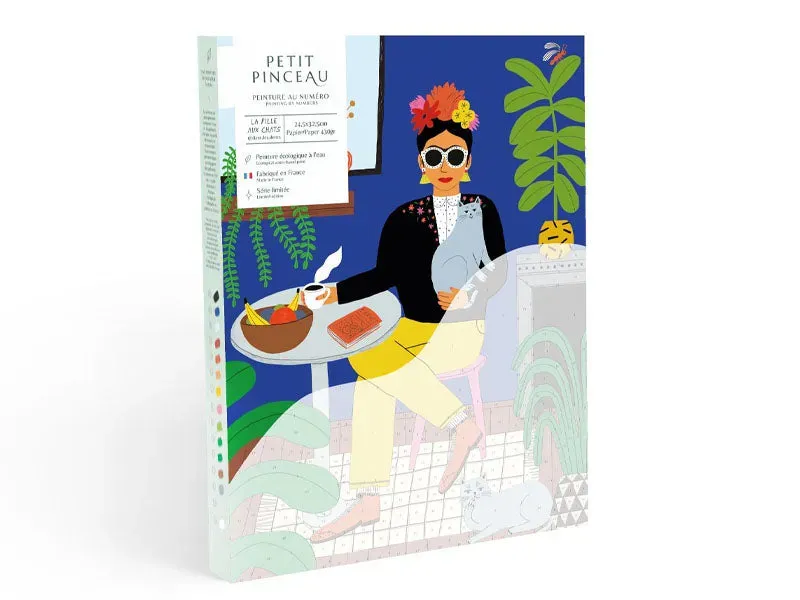 La Petite Epicerie Petit Pinceau schilderen op nummer Fille Chats