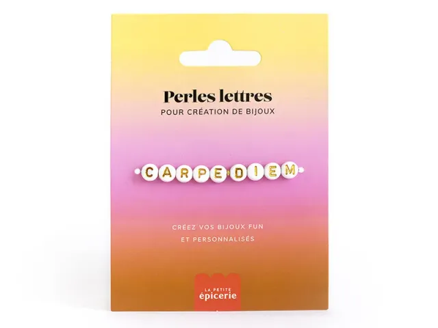 La Petite Epicerie Carpe Diem letterkralen wit goud
