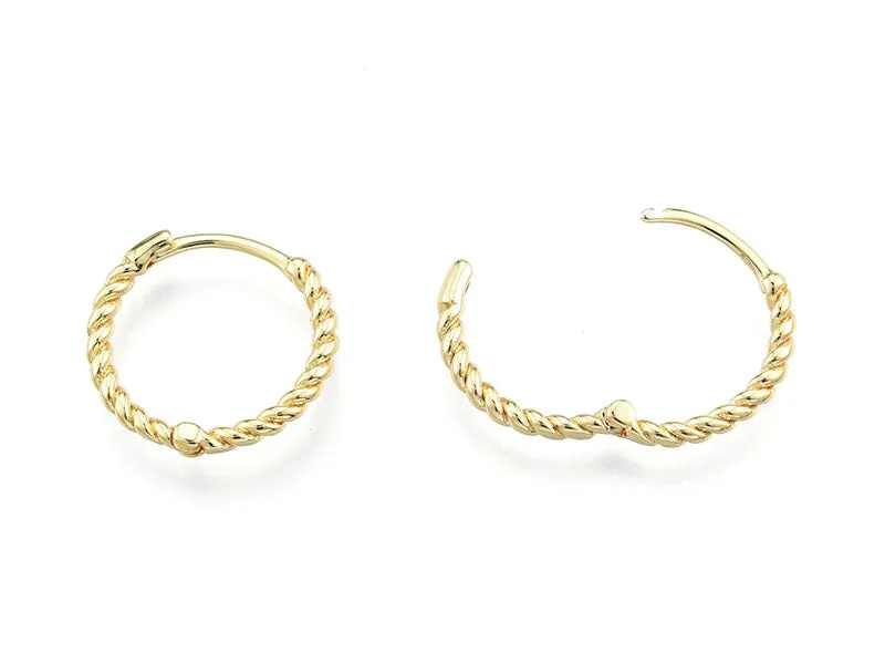 La Petite Epicerie Huggie creolen oorringen goud 15mm paar