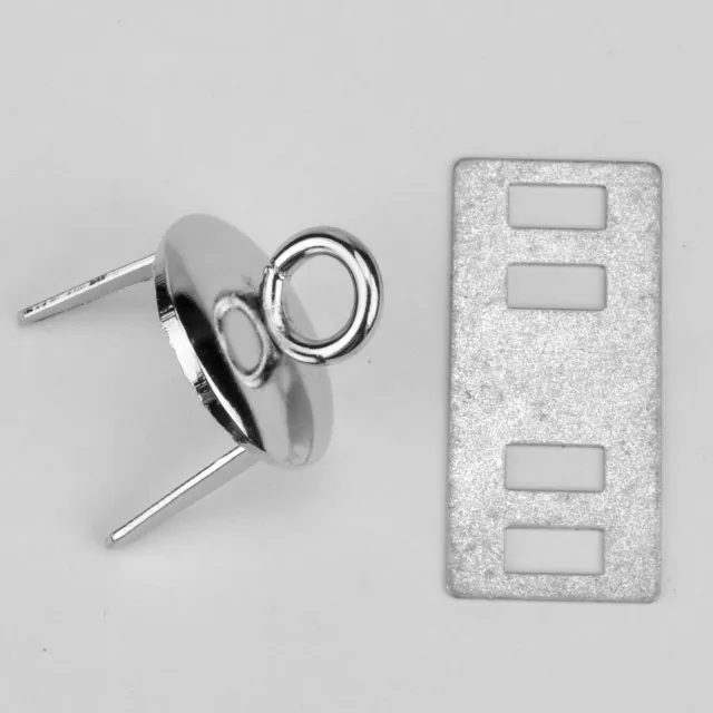 Leather House Handvatbevestiger 22mm tasbeslag zilver