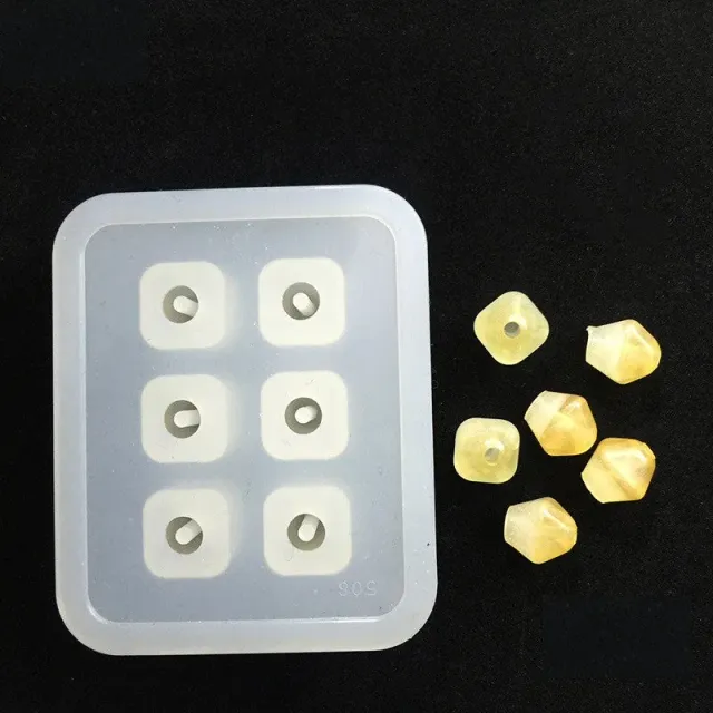 Bijounique Rhombus K8 kralenmal 9 mm 6 stuks