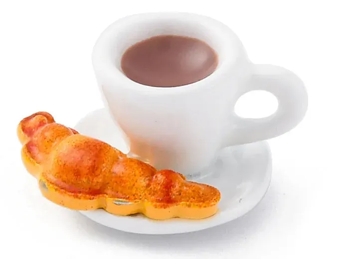La Petite Epicerie bedel koffie goud emaille 15 mm per stuk