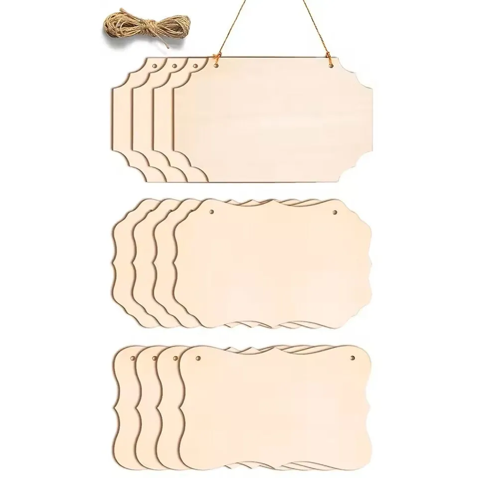 Bijounique Houten deurschildjes deurbordje 22 cm