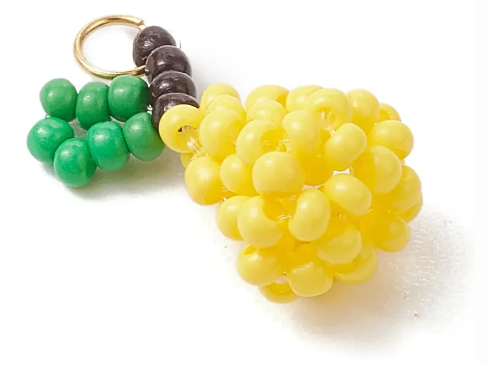 La Petite Epicerie peer bedel glasparels geel 30 mm