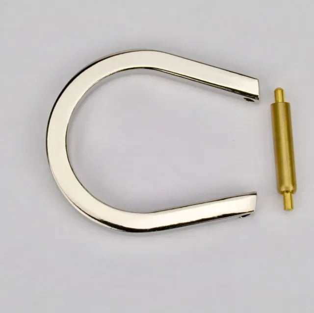 Leather House D-Ring 16 mm D-ring zilver schroefpen