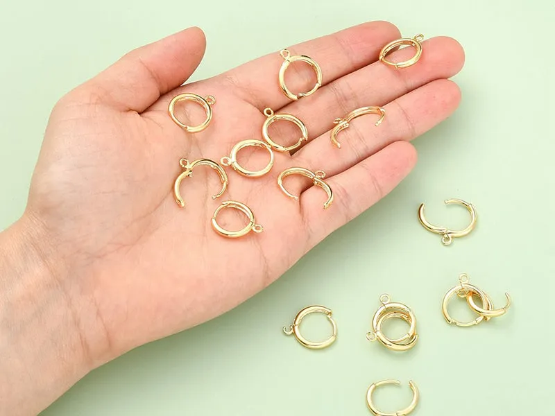 La Petite Epicerie dormeuses oorbellen goud 18K 17 mm