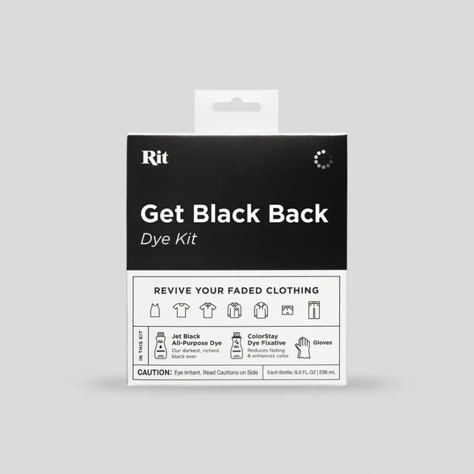 Rit Get Black Back textielverfset zwart
