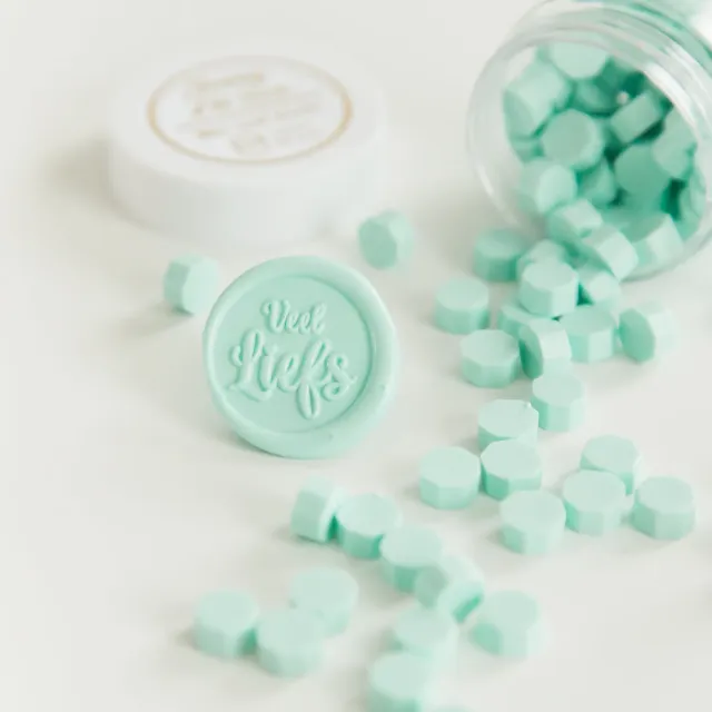 Jessy at Sea Mint zegellak kralen 100 stuks mintgroen