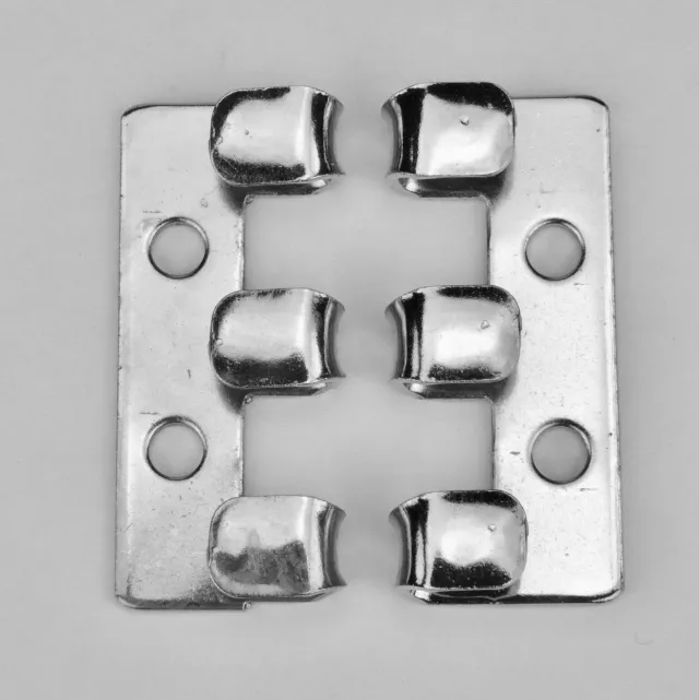 Leather House Veterhouder Silver 3 haken nikkel
