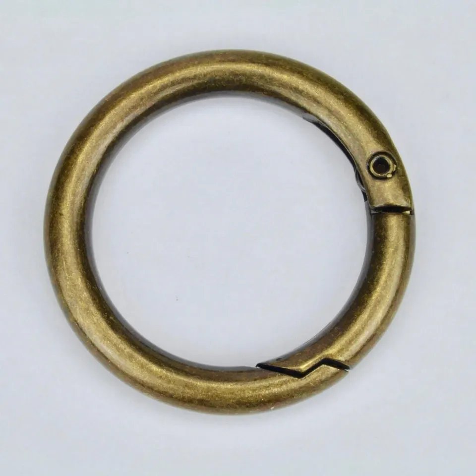 Leather House Brass Veerring Sluiting 30 mm Oudgoud