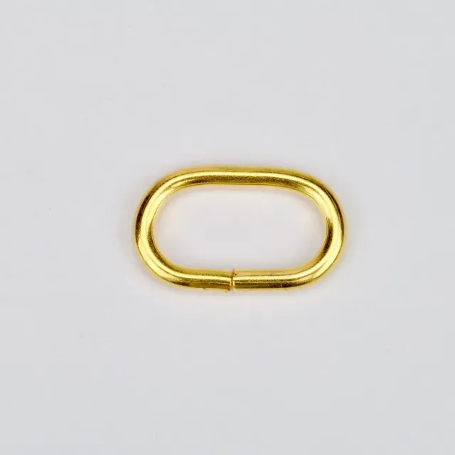 Leather House Ovale Ring Gold 22 mm Sieraad