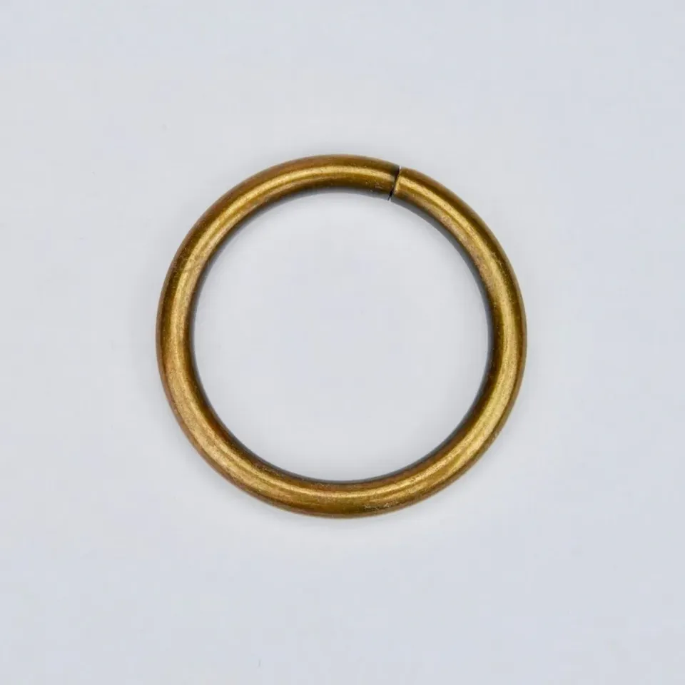 Leather House Ring Brass 30 mm ring oudgoud per stuk