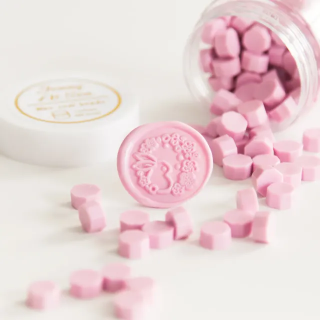 Jessy at Sea Pink zegelwax roze 100 kralen