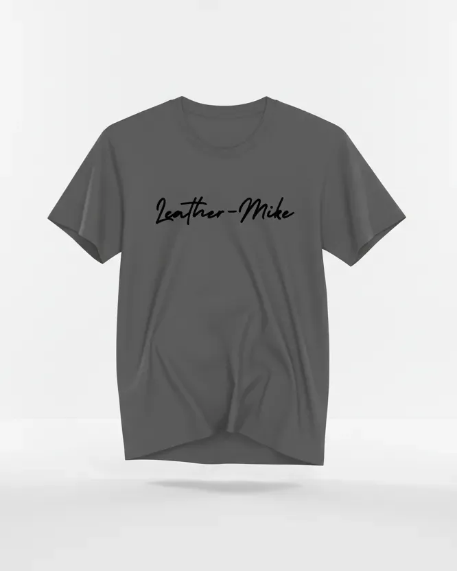 Leather House Leather Mike x Hab-To T-shirt antraciet